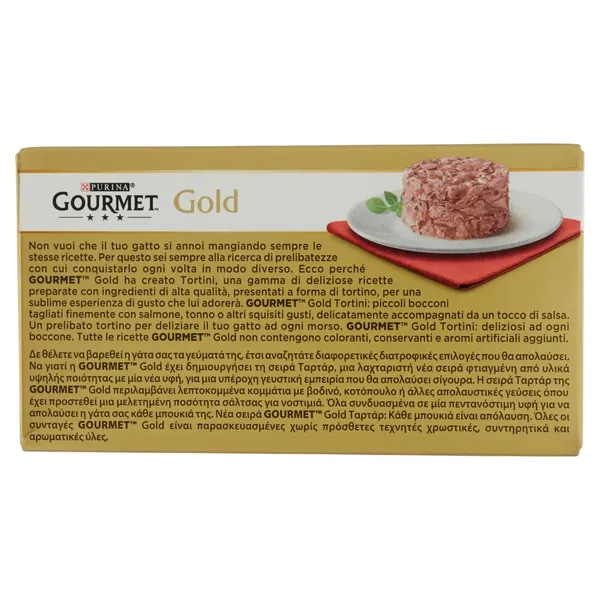 Gourmet Gold Hrana Pisici cu Somon/Ton 4 x 85 g Bax 12 buc.
